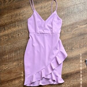 Boutique Lavender Ruffle Dress